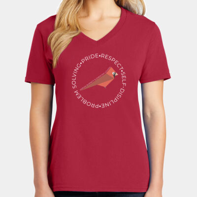 FCHT - Ladies Core Cotton V Neck Tee Thumbnail