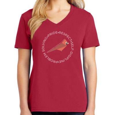 FCHT - Ladies Core Cotton V Neck Tee Thumbnail
