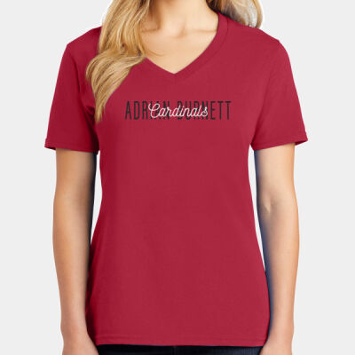 FCHT  - Ladies Core Cotton V Neck Tee Thumbnail