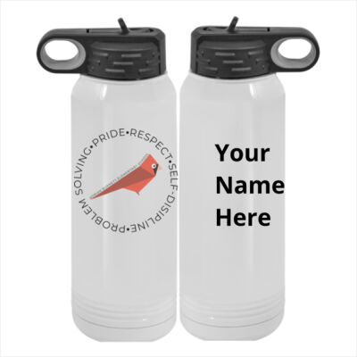 SUB - Custom 30 oz. White Stainless Steel Vacuum Insulated Water Bottle Thumbnail