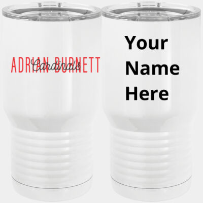 SUB - 20 oz. Tall Stainless Steel Vacuum Insulated Tumbler White Thumbnail