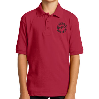 EMB - Youth Core Blend Jersey Knit Polo Thumbnail