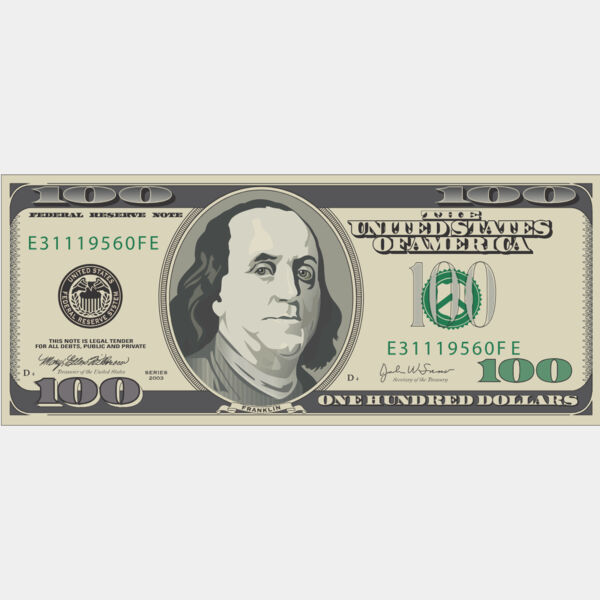 Hundred Dollar Bill 1 Thumbnail