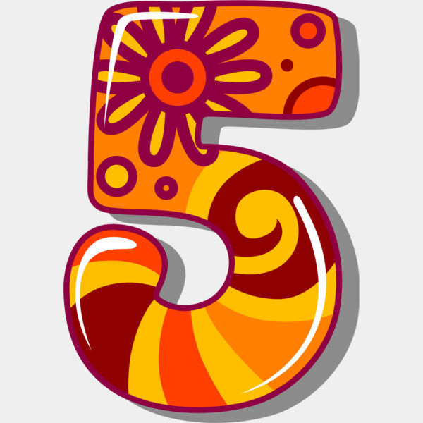 Five Birthday Groovy Number 1 Thumbnail