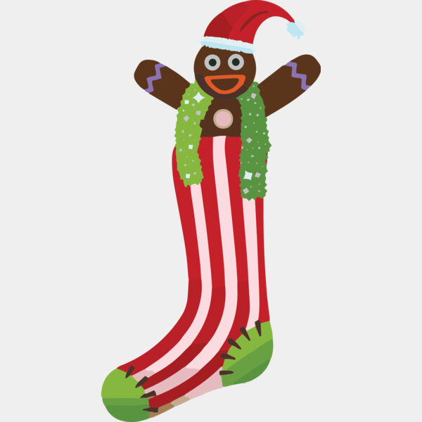 Christmas Gingerbread Man Stocking 1 Thumbnail