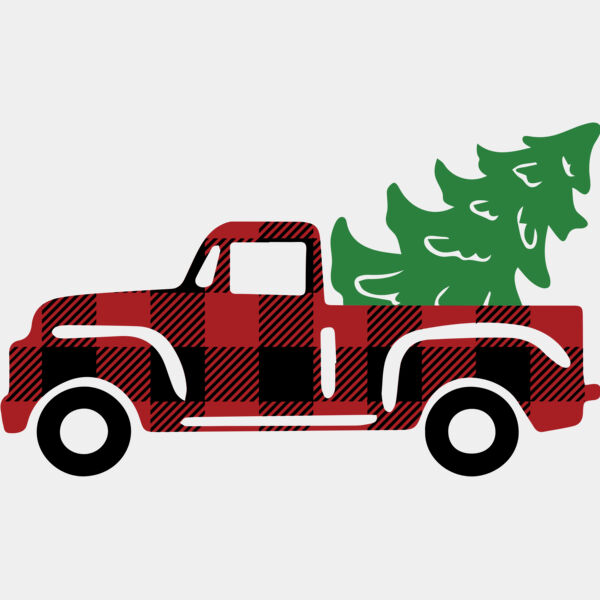 Christmas Tree Truck Plaid 2 Thumbnail