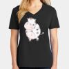 Ladies Core Cotton V-Neck Tee Thumbnail