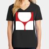 Ladies Core Cotton V-Neck Tee Thumbnail